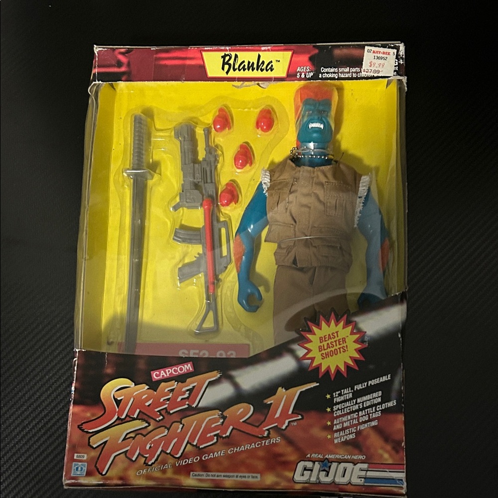 Capcom Street Fighter II Blanka Action Figure - Blue and Tan